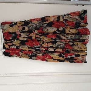 Chaps lined boho skirt  size Small. Fits on lower waist